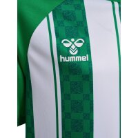 hummel Match Striped S/S Trikot Kinder - jelly bean/white