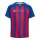 hummel Match Striped S/S Trikot Kinder - true blue/true red