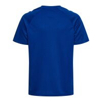 hummel Match Striped S/S Trikot Kinder - true blue/white