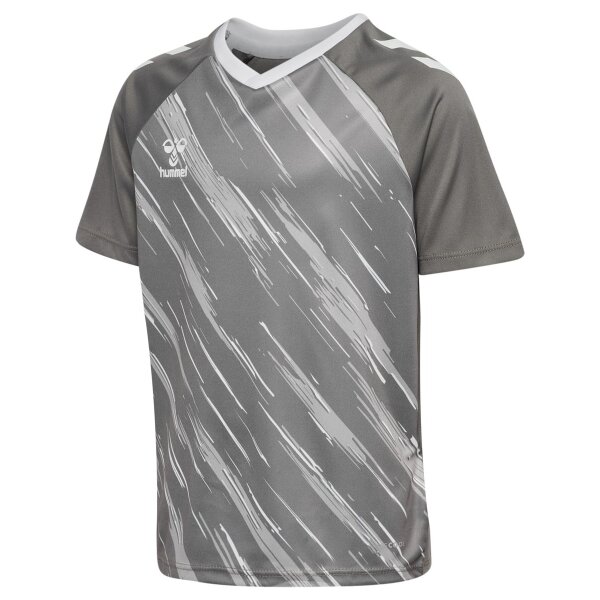 hummel Match Triumph S/S Trikot Kinder - steel gray/white