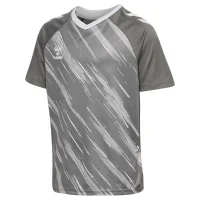 hummel Match Triumph S/S Trikot Kinder - steel gray/white