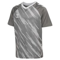 hummel Match Triumph S/S Trikot Kinder - steel gray/white