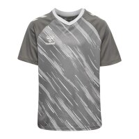 hummel Match Triumph S/S Trikot Kinder - steel gray/white