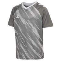 hummel Match Triumph S/S Trikot Kinder - steel gray/white