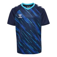 hummel Match Triumph S/S Trikot Kinder - marine/aquarius
