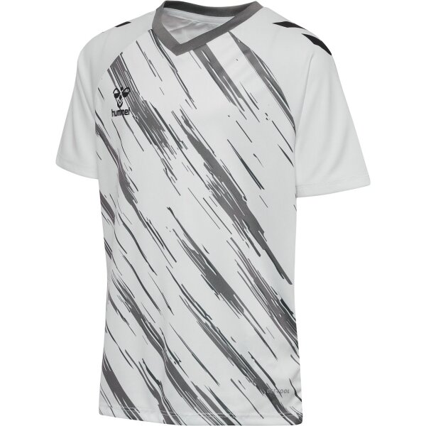 hummel Match Triumph S/S Trikot Kinder - white/steel gray