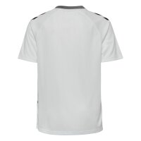 hummel Match Triumph S/S Trikot Kinder - white/steel gray