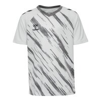 hummel Match Triumph S/S Trikot Kinder - white/steel gray