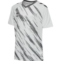 hummel Match Triumph S/S Trikot Kinder - white/steel gray