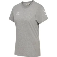 hummel GO 2.0 Chevron S/S T-Shirt Damen - grey melange