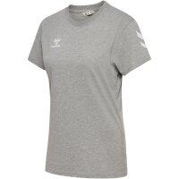 hummel GO 2.0 Chevron S/S T-Shirt Damen - grey melange