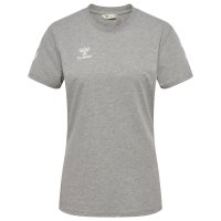hummel GO 2.0 Chevron S/S T-Shirt Damen - grey melange