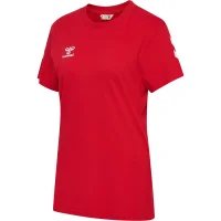 hummel GO 2.0 Chevron S/S T-Shirt Damen - true red