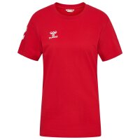 hummel GO 2.0 Chevron S/S T-Shirt Damen - true red