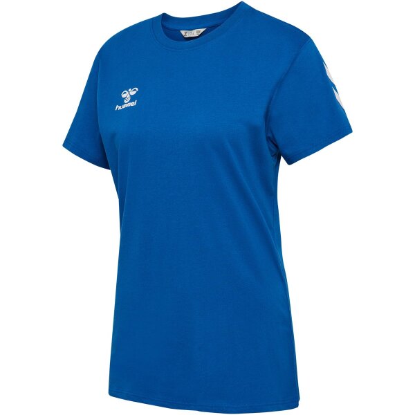 hummel GO 2.0 Chevron S/S T-Shirt Damen - true blue
