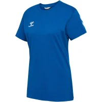 hummel GO 2.0 Chevron S/S T-Shirt Damen - true blue