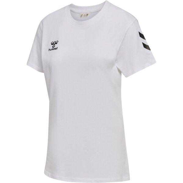 hummel GO 2.0 Chevron S/S T-Shirt Damen - white