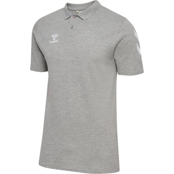 hummel GO 2.0 Chevron Polo Herren - grey melange