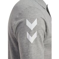 hummel GO 2.0 Chevron Polo Herren - grey melange