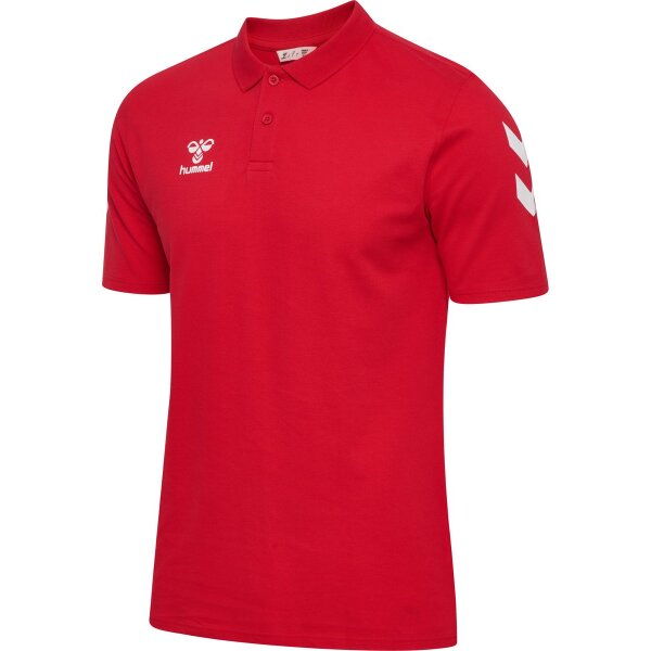 hummel GO 2.0 Chevron Polo Herren - true red