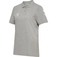 hummel GO 2.0 Chevron Polo Damen - grey melange
