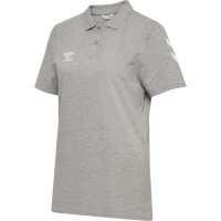 hummel GO 2.0 Chevron Polo Damen - grey melange