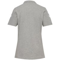 hummel GO 2.0 Chevron Polo Damen - grey melange