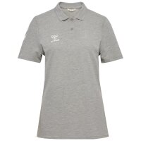 hummel GO 2.0 Chevron Polo Damen - grey melange
