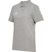hummel GO 2.0 Chevron Polo Damen - grey melange