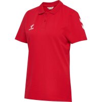 hummel GO 2.0 Chevron Polo Damen - true red