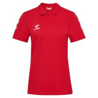 hummel GO 2.0 Chevron Polo Damen - true red