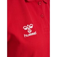 hummel GO 2.0 Chevron Polo Damen - true red