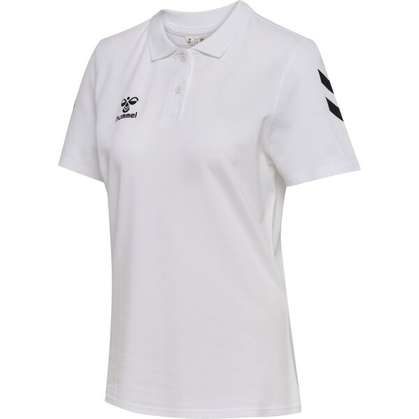 hummel GO 2.0 Chevron Polo Damen - white