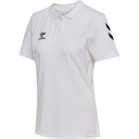 hummel GO 2.0 Chevron Polo Damen - white