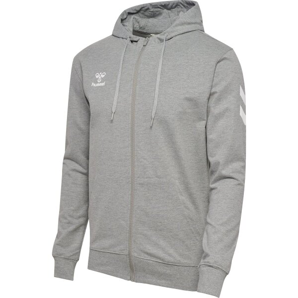 hummel GO 2.0 Chevron Zip Hoodie Herren - grey melange