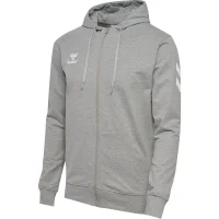 hummel GO 2.0 Chevron Zip Hoodie Herren - grey melange