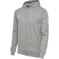 hummel GO 2.0 Chevron Zip Hoodie Herren - grey melange