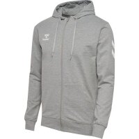 hummel GO 2.0 Chevron Zip Hoodie Herren - grey melange