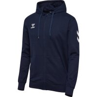 hummel GO 2.0 Chevron Zip Hoodie Herren - marine
