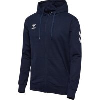 hummel GO 2.0 Chevron Zip Hoodie Herren - marine