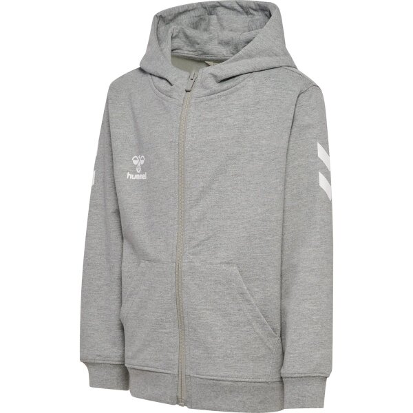 hummel GO 2.0 Chevron Zip Hoodie Kinder - grey melange