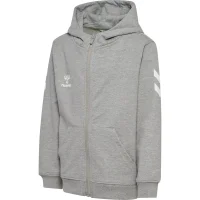 hummel GO 2.0 Chevron Zip Hoodie Kinder - grey melange