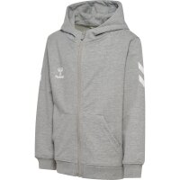 hummel GO 2.0 Chevron Zip Hoodie Kinder - grey melange