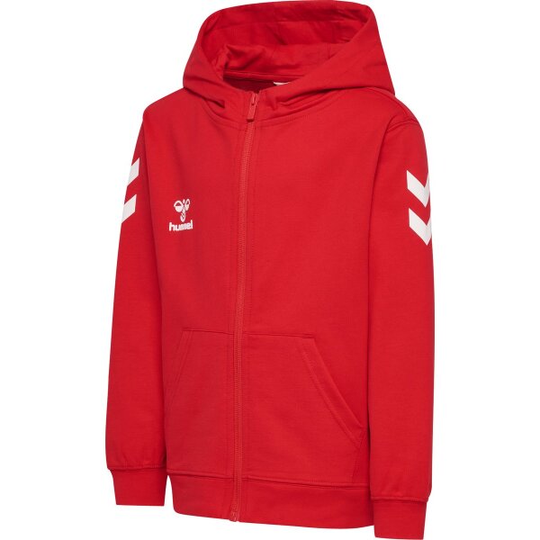 hummel GO 2.0 Chevron Zip Hoodie Kinder - true red