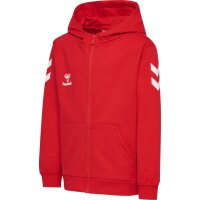 hummel GO 2.0 Chevron Zip Hoodie Kinder - true red