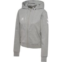 hummel GO 2.0 Chevron Zip Hoodie Damen - grey melange