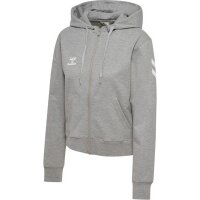 hummel GO 2.0 Chevron Zip Hoodie Damen - grey melange