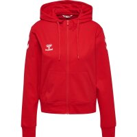 hummel GO 2.0 Chevron Zip Hoodie Damen - true red