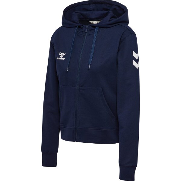 hummel GO 2.0 Chevron Zip Hoodie Damen - marine