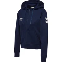 hummel GO 2.0 Chevron Zip Hoodie Damen - marine